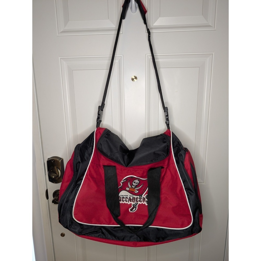 Tampa Bay Buccaneers NFL Officially Licensed Product Duffle Gym Bag Red Sports